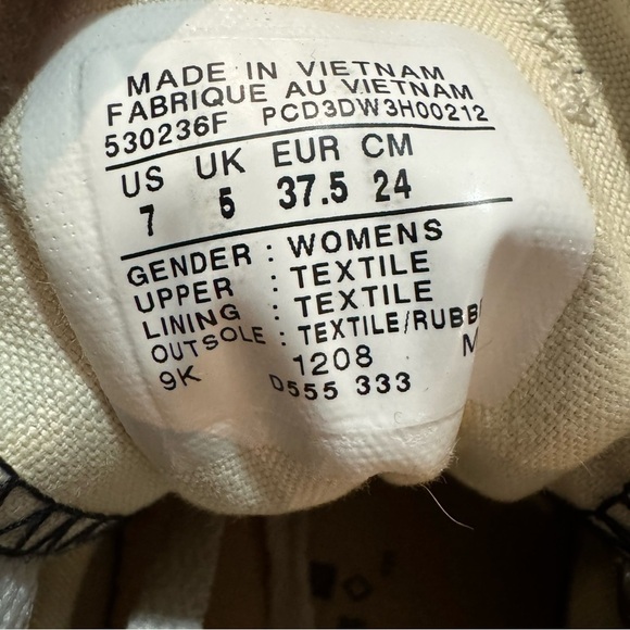 Converse All Star Double Tongue Low Top Sneakers 530236F Black Purple Women's 7 - Picture 10 of 10